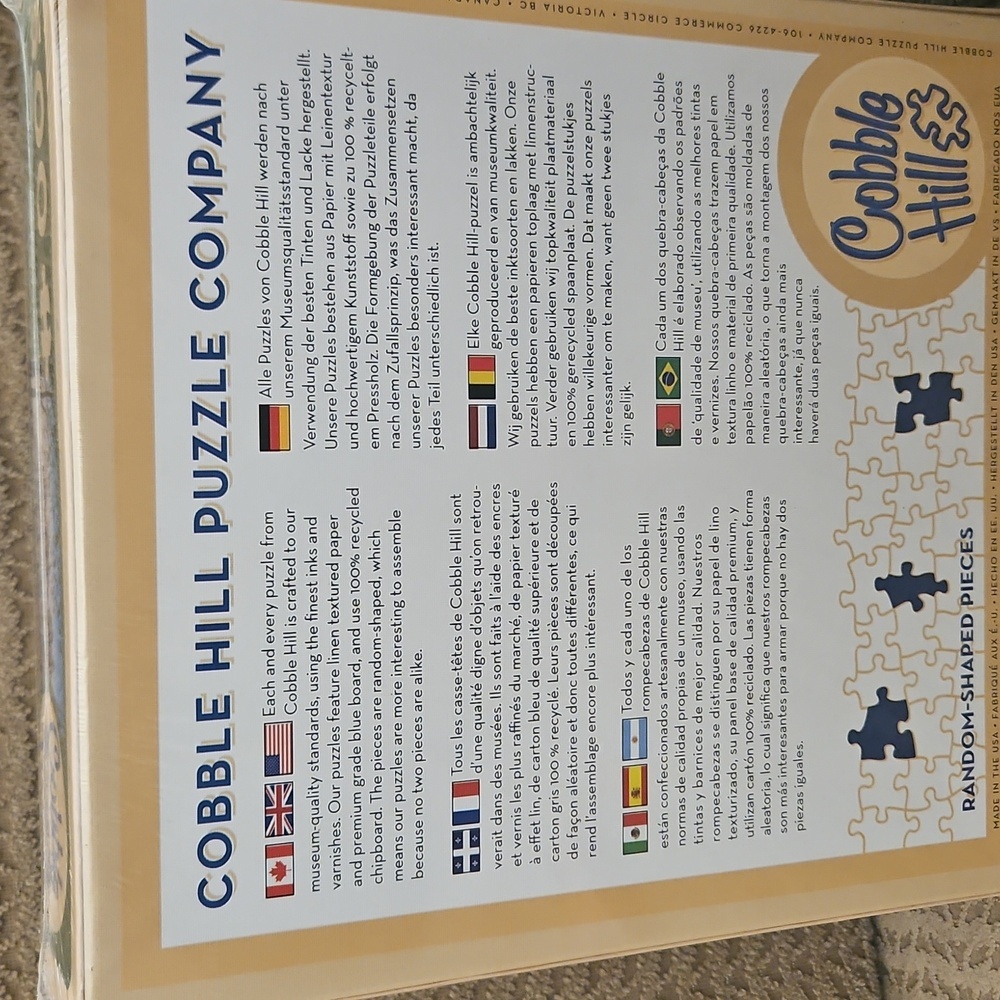 Cobble Hill 500 Piece Puzzle "Away From It All" - Picture 2 of 4